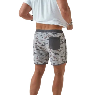 Men's Burlebo Jumbo Topo Desert Camo Swim Trunks ST-TDESC