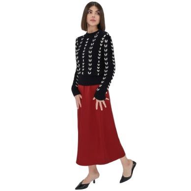 Women's Another Love Black and White Lexa Sweater VCSW3386BLC