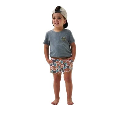 Boy's Burlebo Bayside Camo Swim Trunks Y-ST-BAYC