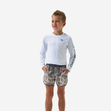 Boy's Burlebo Jumbo Deer Camo Swim Trunks Y-ST-JCDC