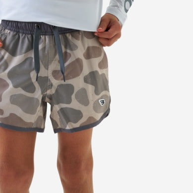 Boy's Burlebo Jumbo Deer Camo Swim Trunks Y-ST-JCDC