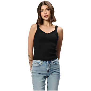 Women's Another Love Blank Riri Tank Top VCSW3295BLK - Crazy House Western Wear