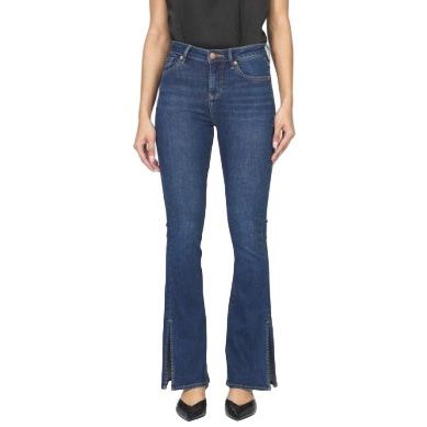 Women's Dear John Denim Jaxton Mid Rise Raw Cut Hem Jeans DPM41A143BND