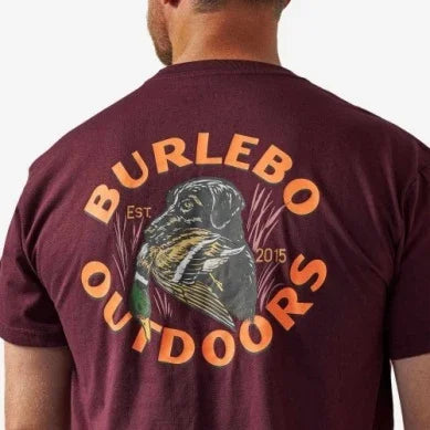Men's Burlebo Maroon Duck Down Tee SST-DUCKD-MAR