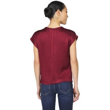 Women's Dear John Red "Kristen" V-neck Blouse DSH1264H8TBR