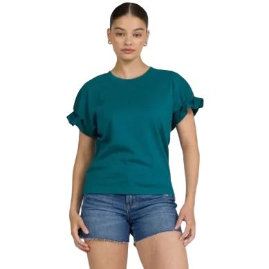 Women's Dear John Mediterranea Meredith Short Ruffle Sleeve T-shirt DKN2171MEA