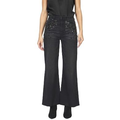 Women's Dear John Black Sparkle High Rise Fiona Jeans DPM55D343SKP