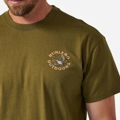 Men's Burlebo Hunter Green Wood Duck Short Sleeve Tee SST-WDK-HNTG