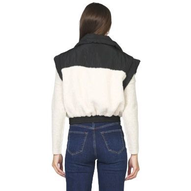 Women's Dear John Black and White Rosalia Jacket DFJ9005BAC