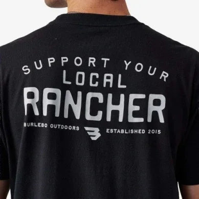 Men's Burlebo Black Local Rancher Short Sleeve Tee SST-LR-BLK