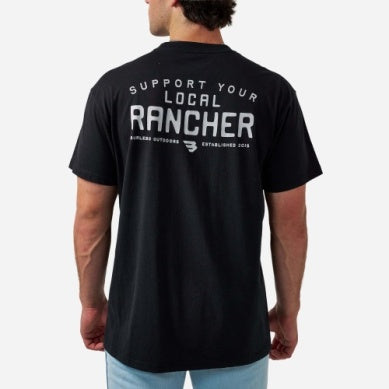 Men's Burlebo Black Local Rancher Short Sleeve Tee SST-LR-BLK