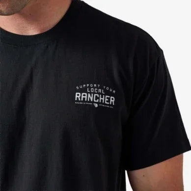 Men's Burlebo Black Local Rancher Short Sleeve Tee SST-LR-BLK