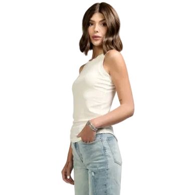 Women's Another Love White Cleo Tank Top VCKN1515WHT