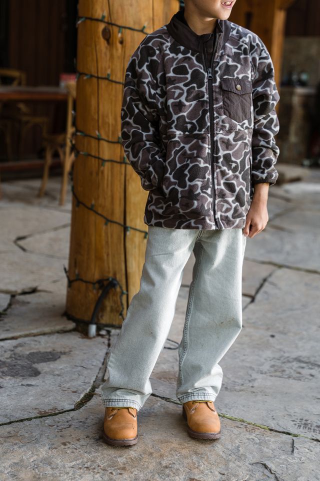 Burlebo Boy's Mallard Mayhem Camo Microfleece Y-MICFZJ-MMAYC-B