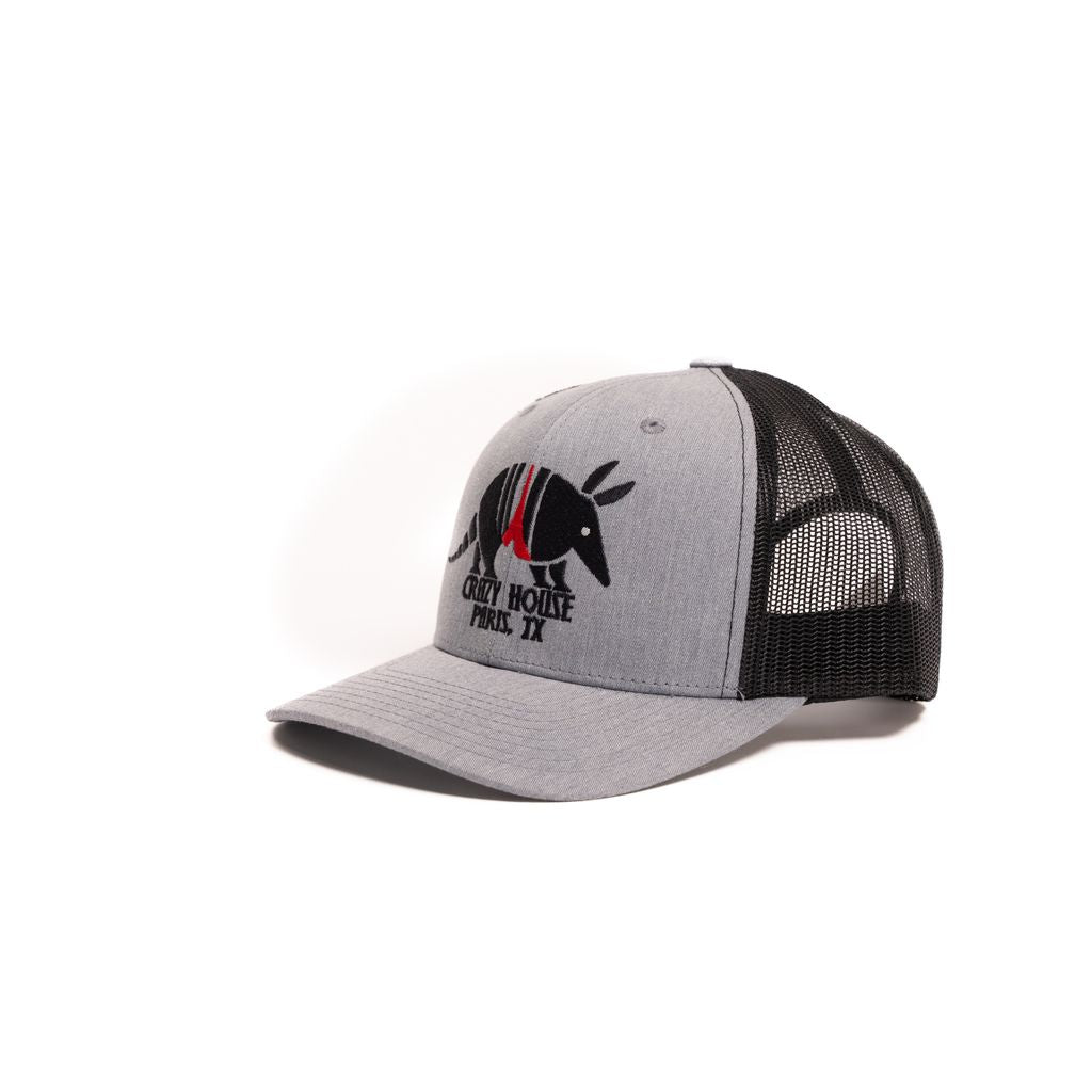 Crazy House Unisex Grey and Black Cap with Armadillo Stitching - Crazy House Western Wear