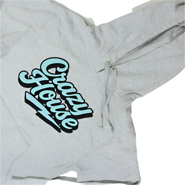 Crazy House Stacked Script Hoodie