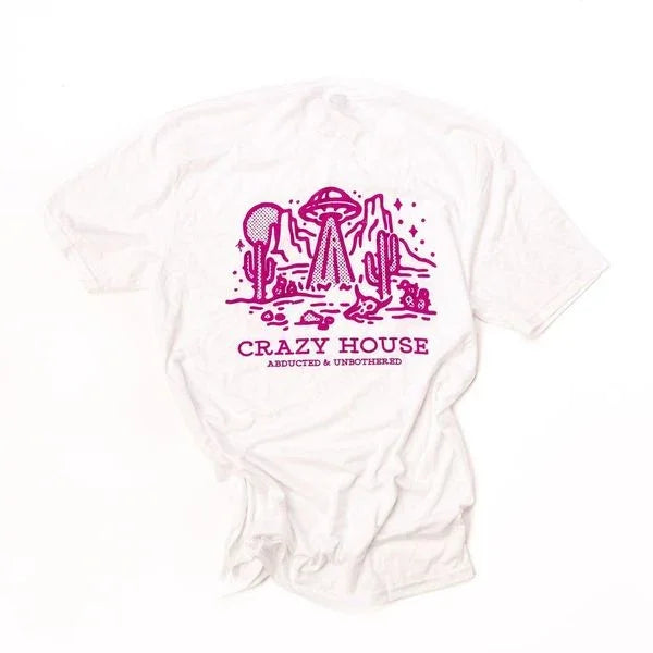 White and Purple Crazy House Specialty Shirt - Crazy House Western Wear