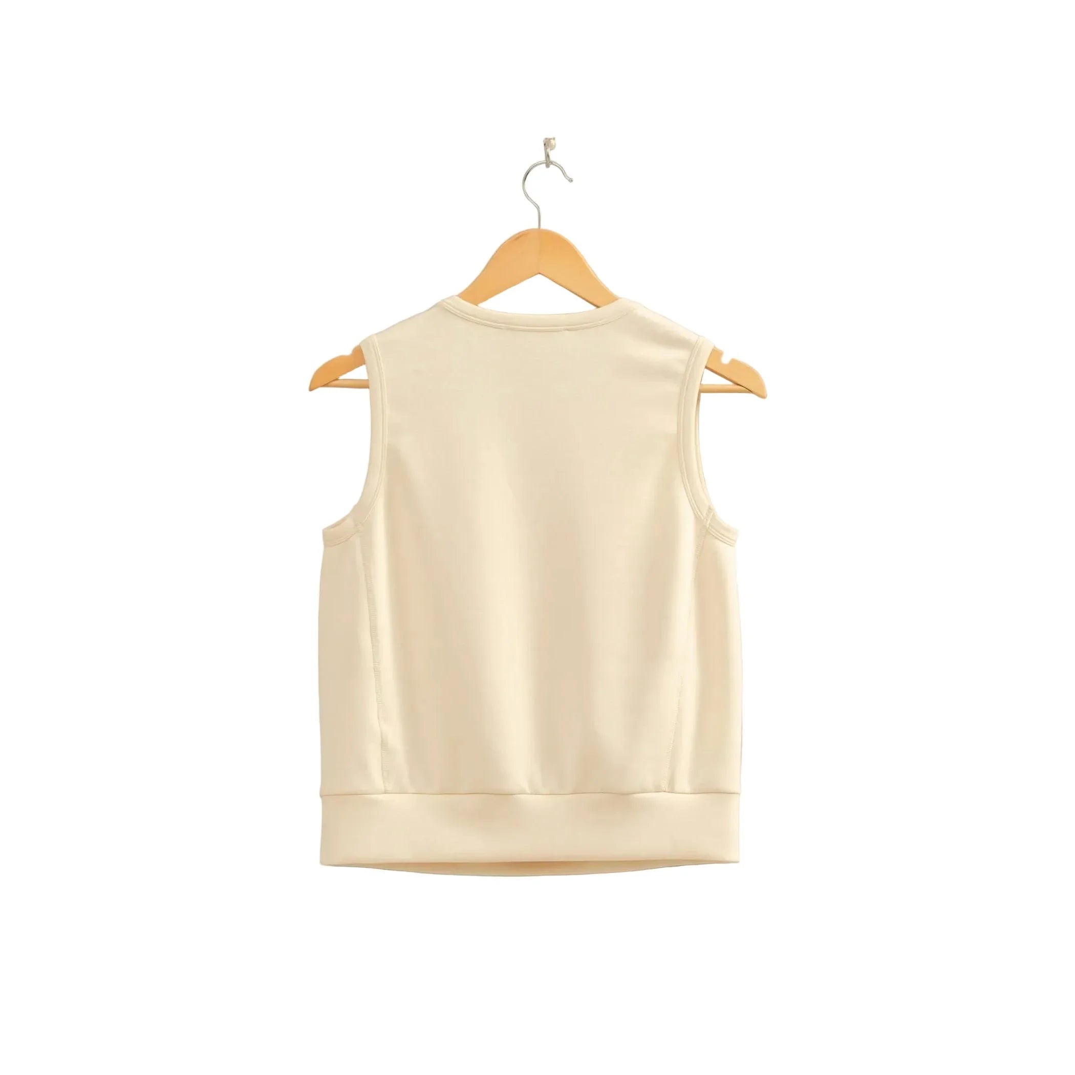 Women's Alpaca Sleeveless Crew Neck Top DZ26C709-ALP-WB