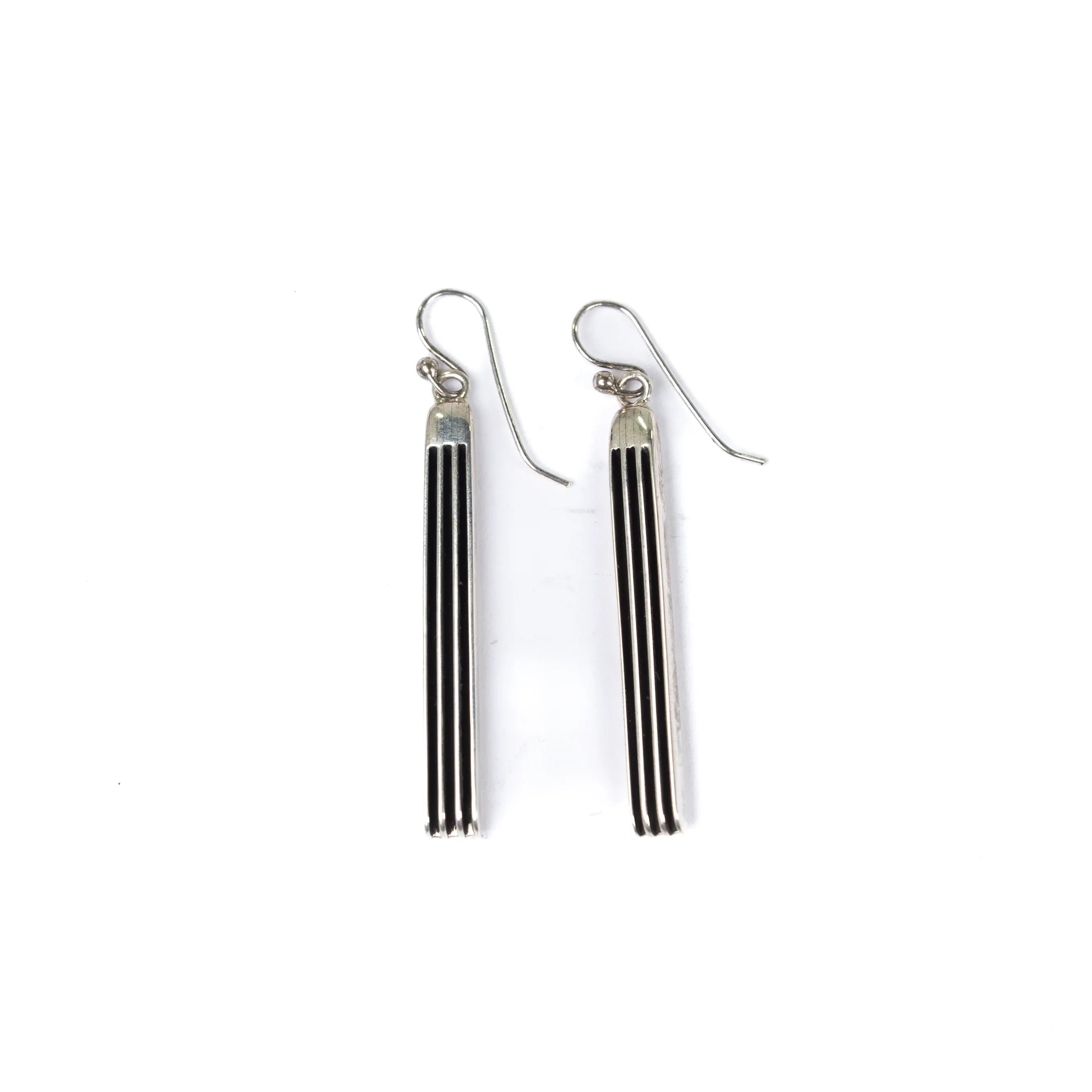 Women's Alzuni Silver Handmade Dangle Bar Earrings
