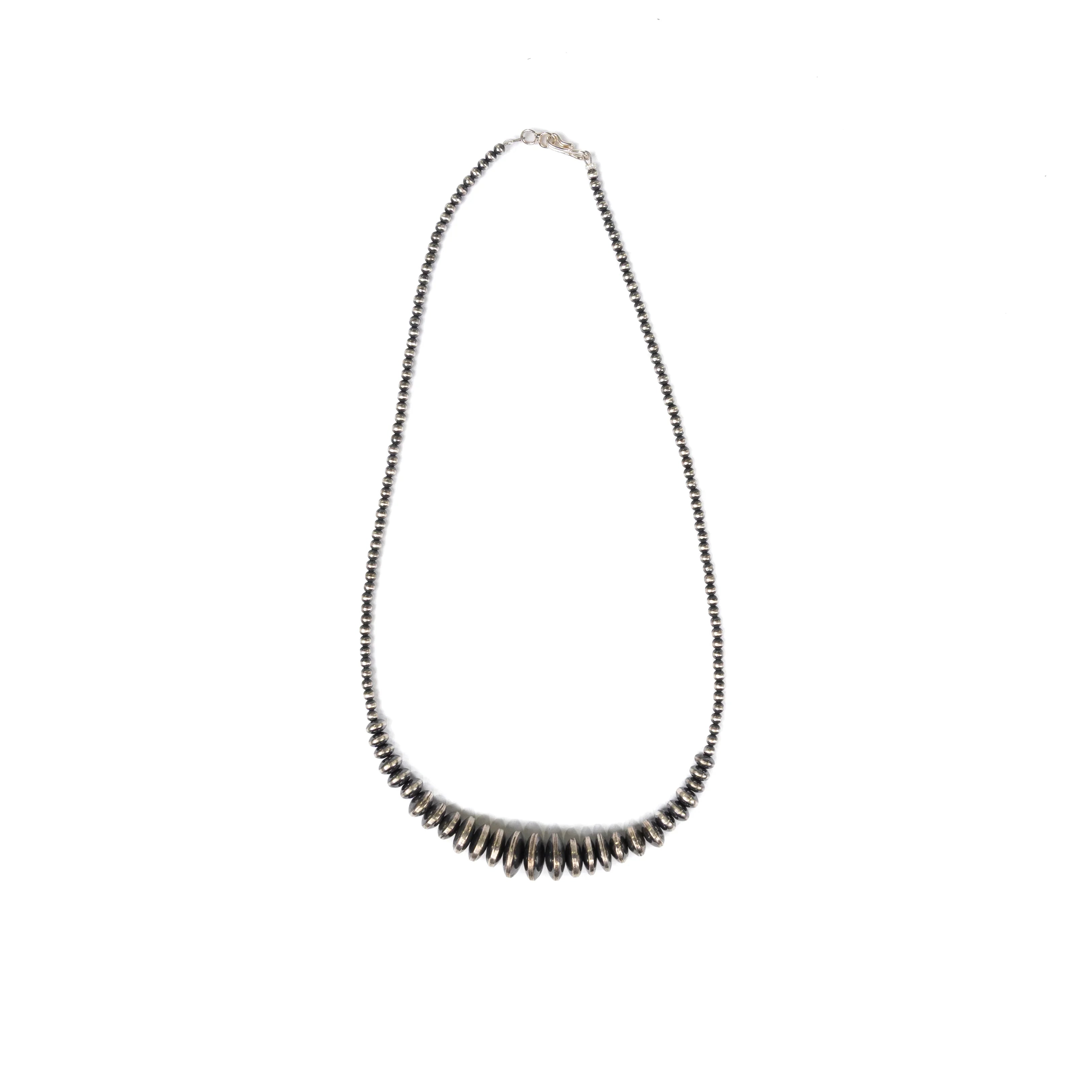 Women's Alzuni Silver Handmade Multi Navajo Pearl Disk Necklace