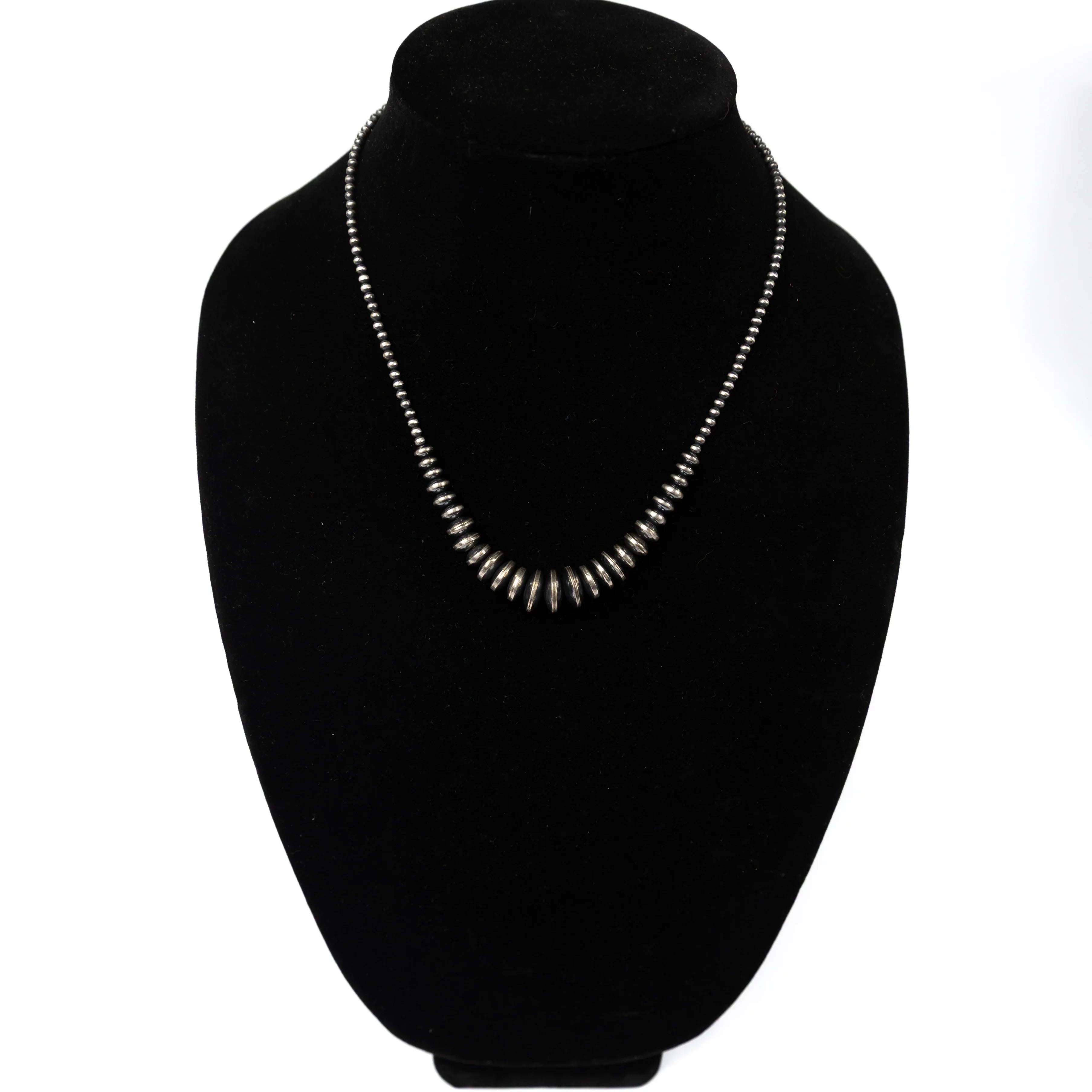 Women's Alzuni Silver Handmade Multi Navajo Pearl Disk Necklace