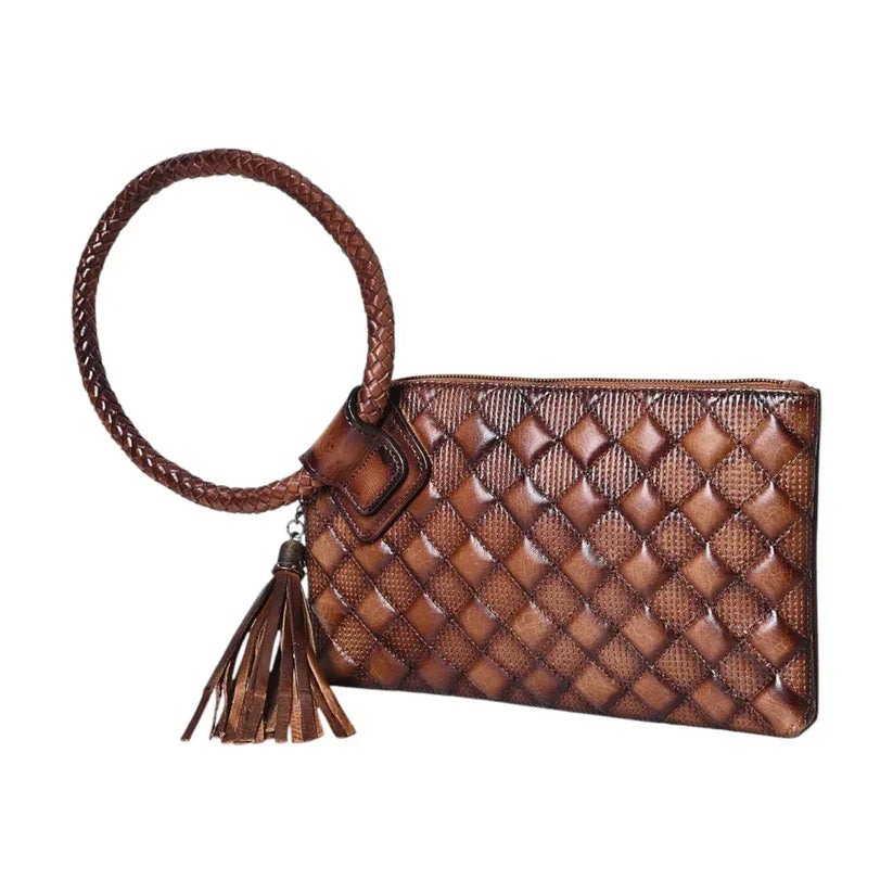 Women's American Darling Quilted Leather Western Clutch Bag ADBGM615