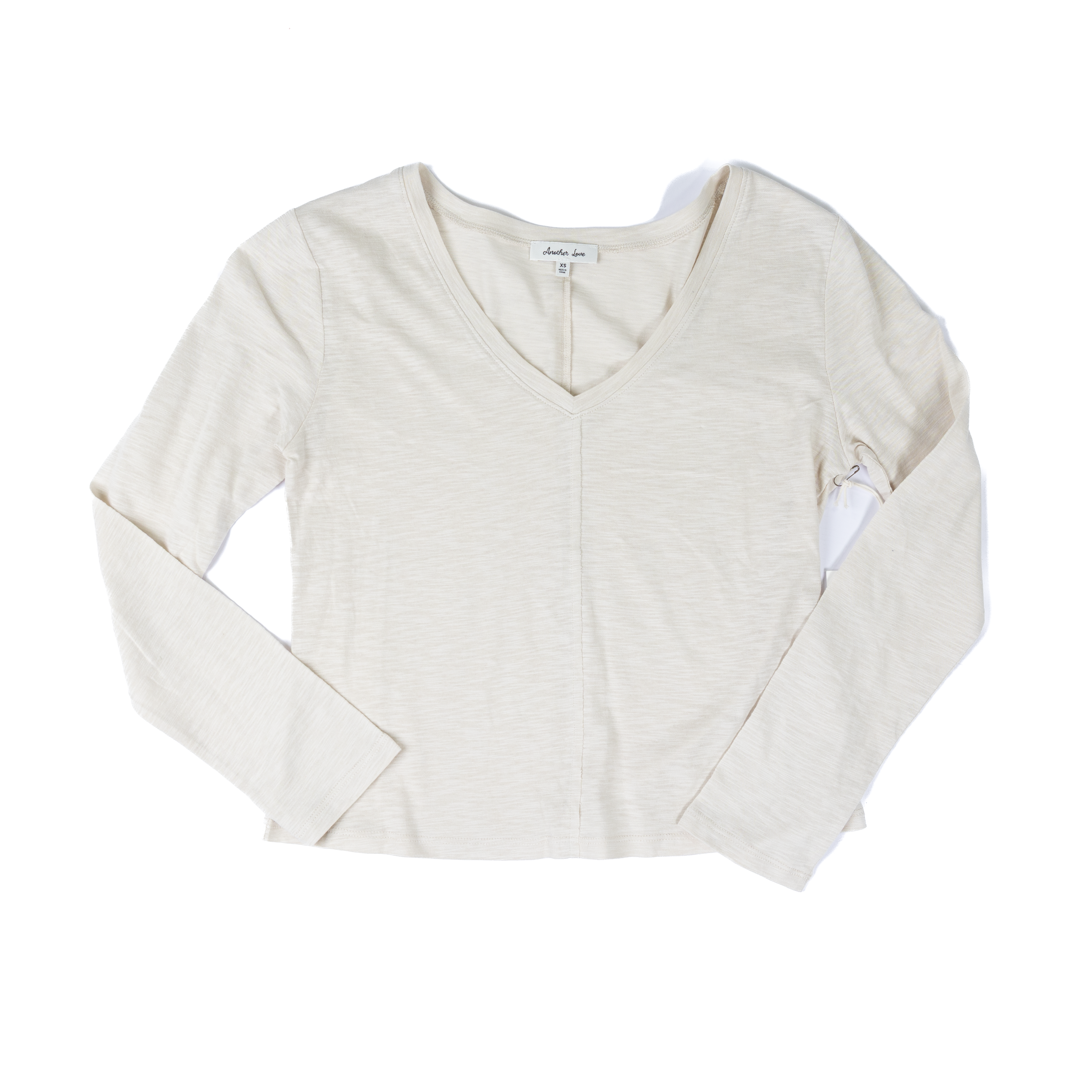 Women's Another Love Clark Oyster Long Sleeve V-neck VCKN1723OYS