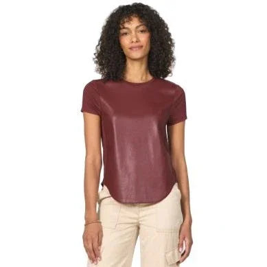 Women's Another Love "Elaina" Red Leather T-shirt VCWV5024BRX