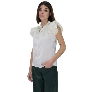 Women's Another Love Off White Nura Blouse VCWV5281OFW