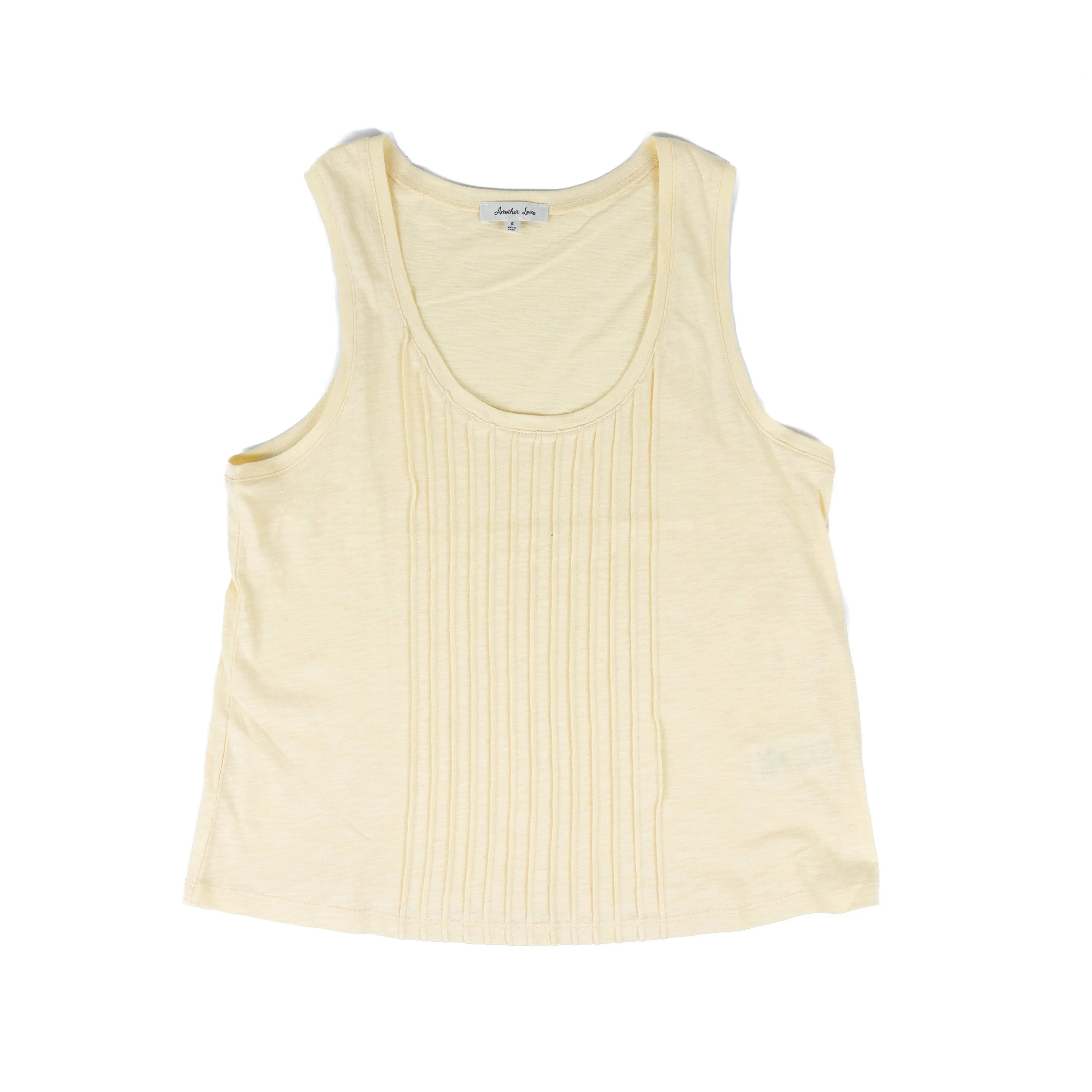 Women's Another Love Pale Yellow Dakota Tank Top VCKN1863PAY