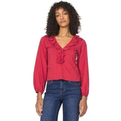 Women's Another Love "Raquelle" Red Blouse VCKN1799CND