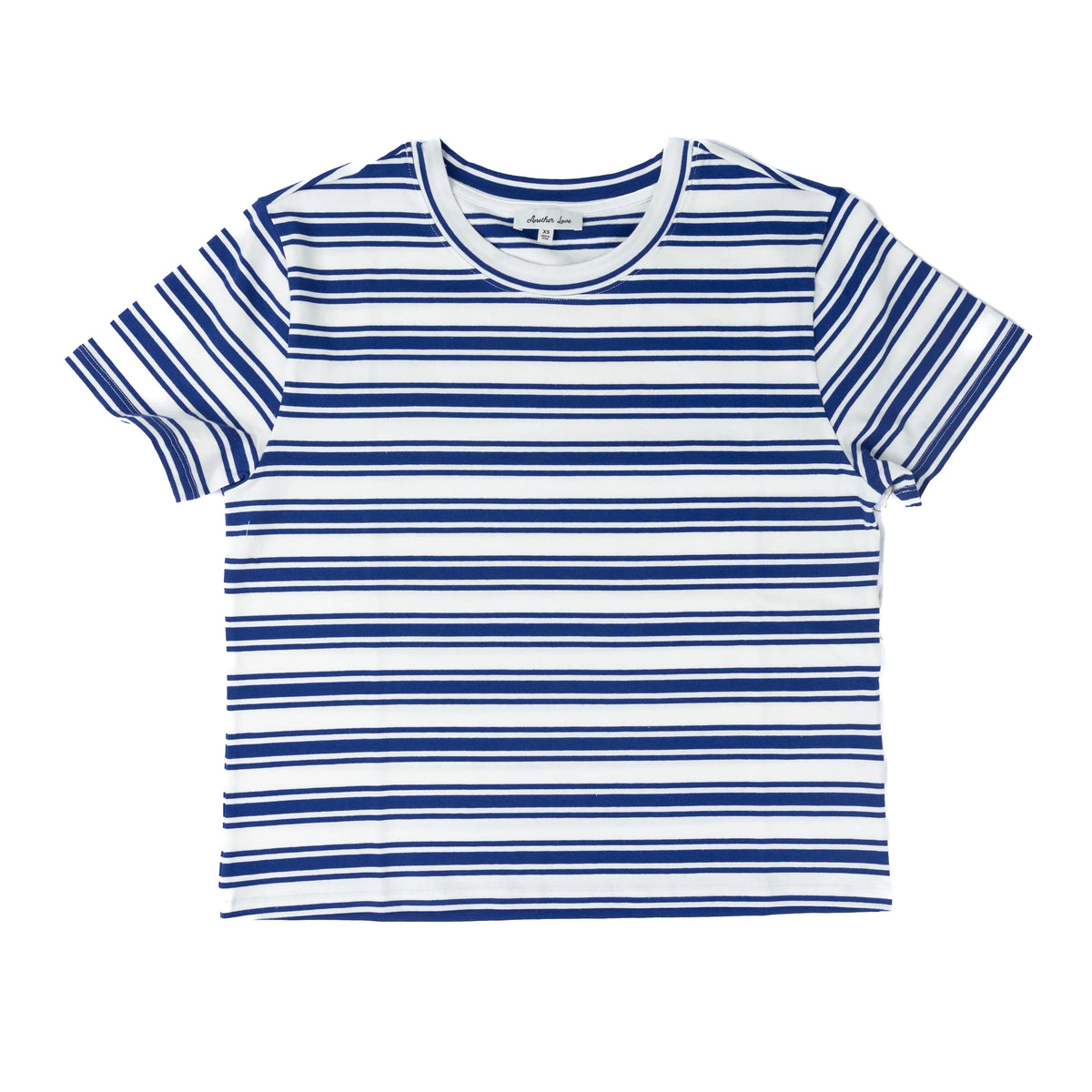 Women's Another Love Shayma Navy and White T-shirt VCKN1761NVW