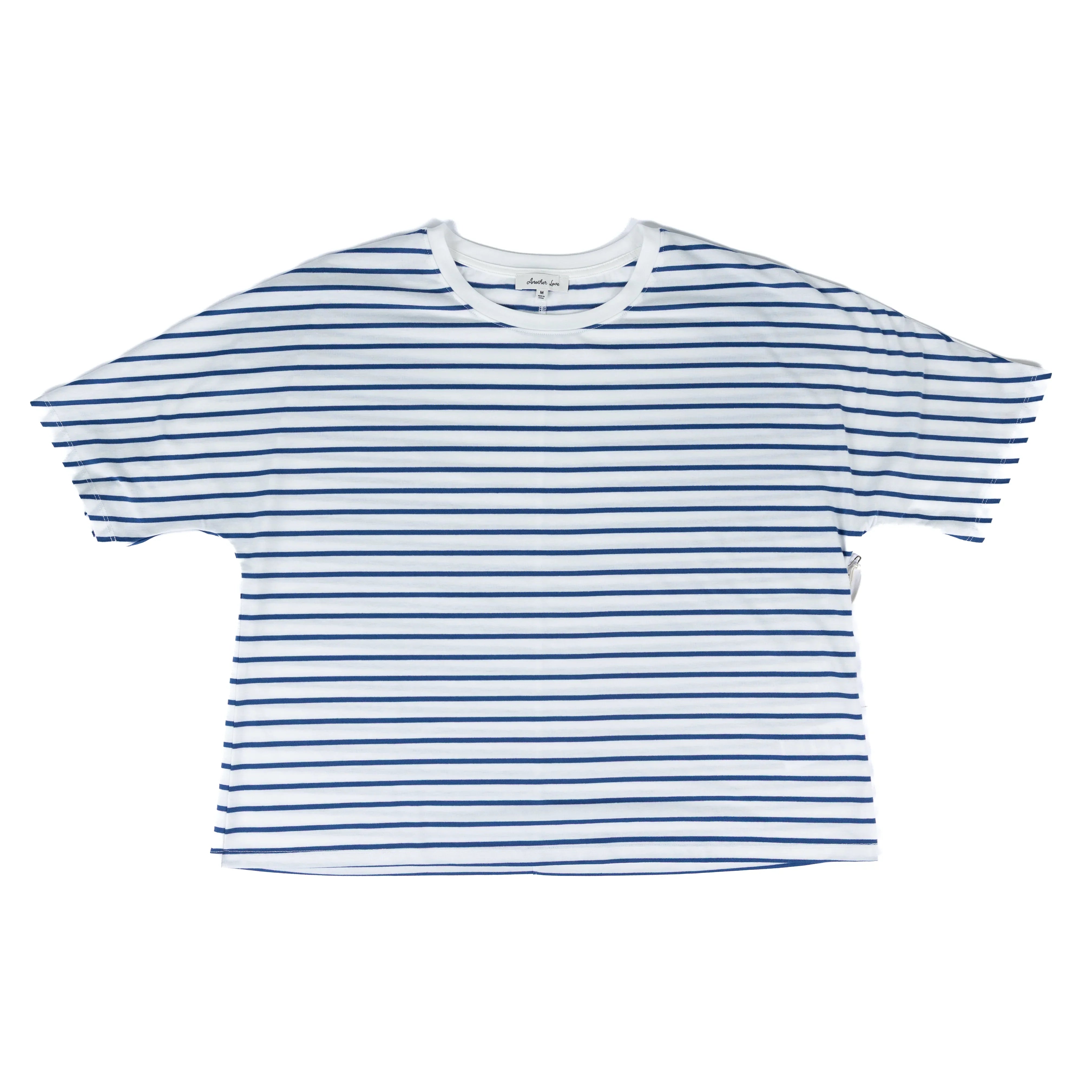 Women's Another Love Skylar Navy White Short Sleeve T-shirt VCKN1860L1NVW