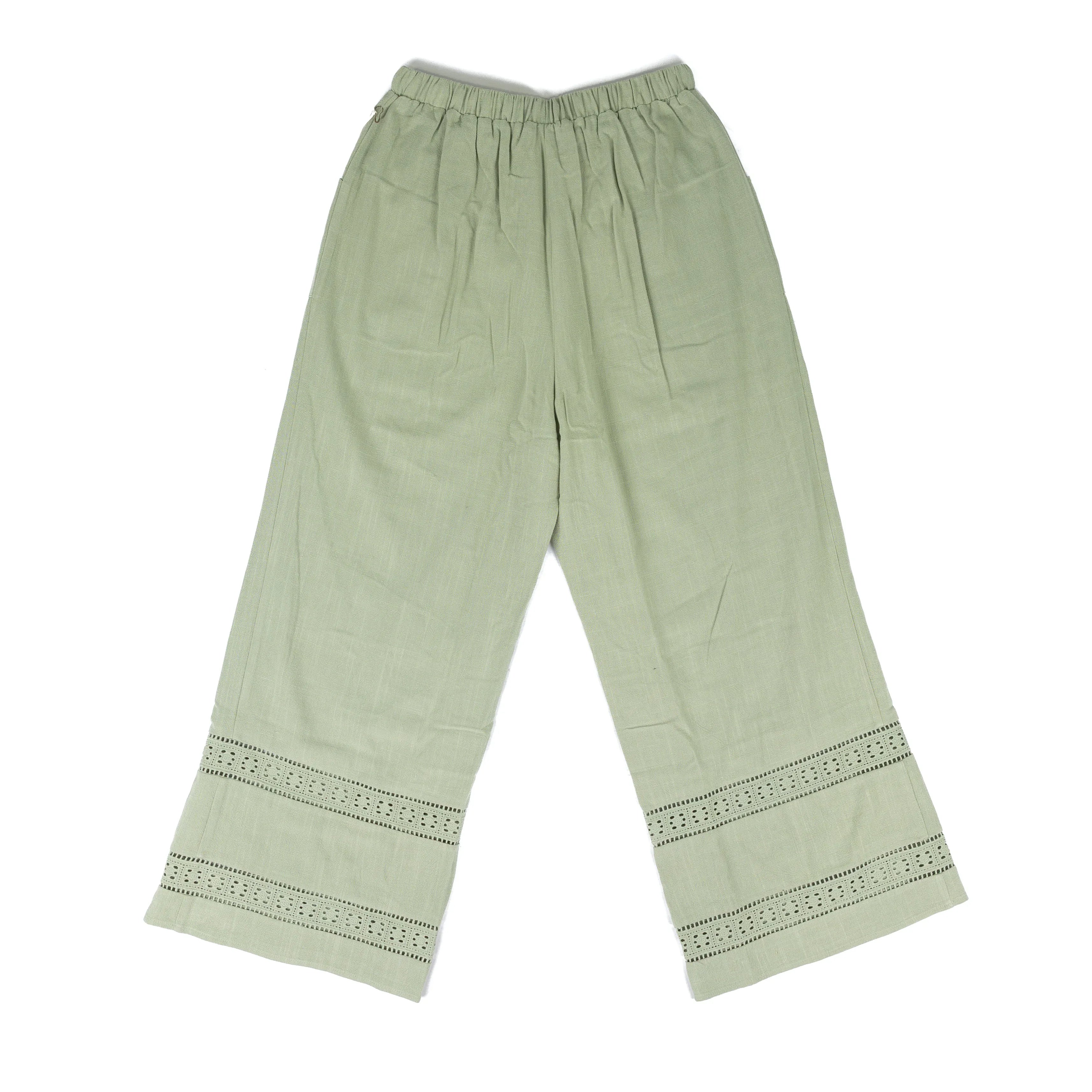 Women's Another Love Smoke Green Wide Leg Pants APT6000SKG
