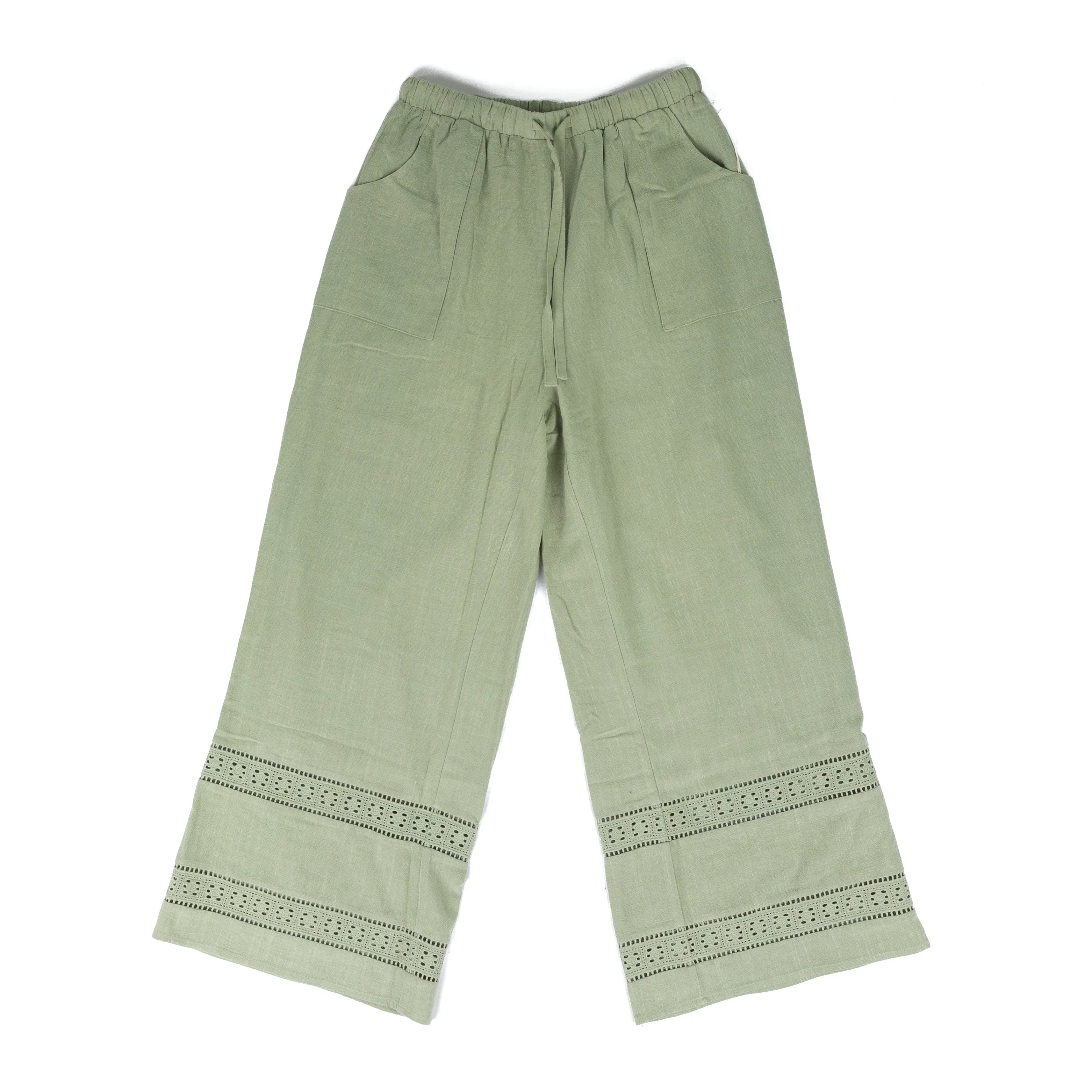 Women's Another Love Smoke Green Wide Leg Pants APT6000SKG