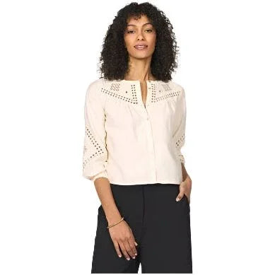 Women's Another Love Vanilla "Ziya" Blouse VCWV5270VNA - Crazy House Western Wear
