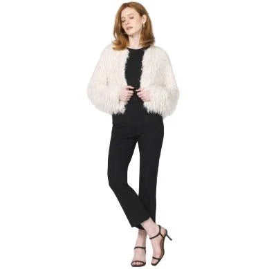 Women's Another Love Vintage Cream "Rosalind" Fur Jacket VCJK2025VIC