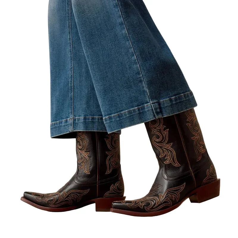 Women's Ariat Albuquerque Perfect Rise Jazmine Wide Leg Crop Jeans 10072963