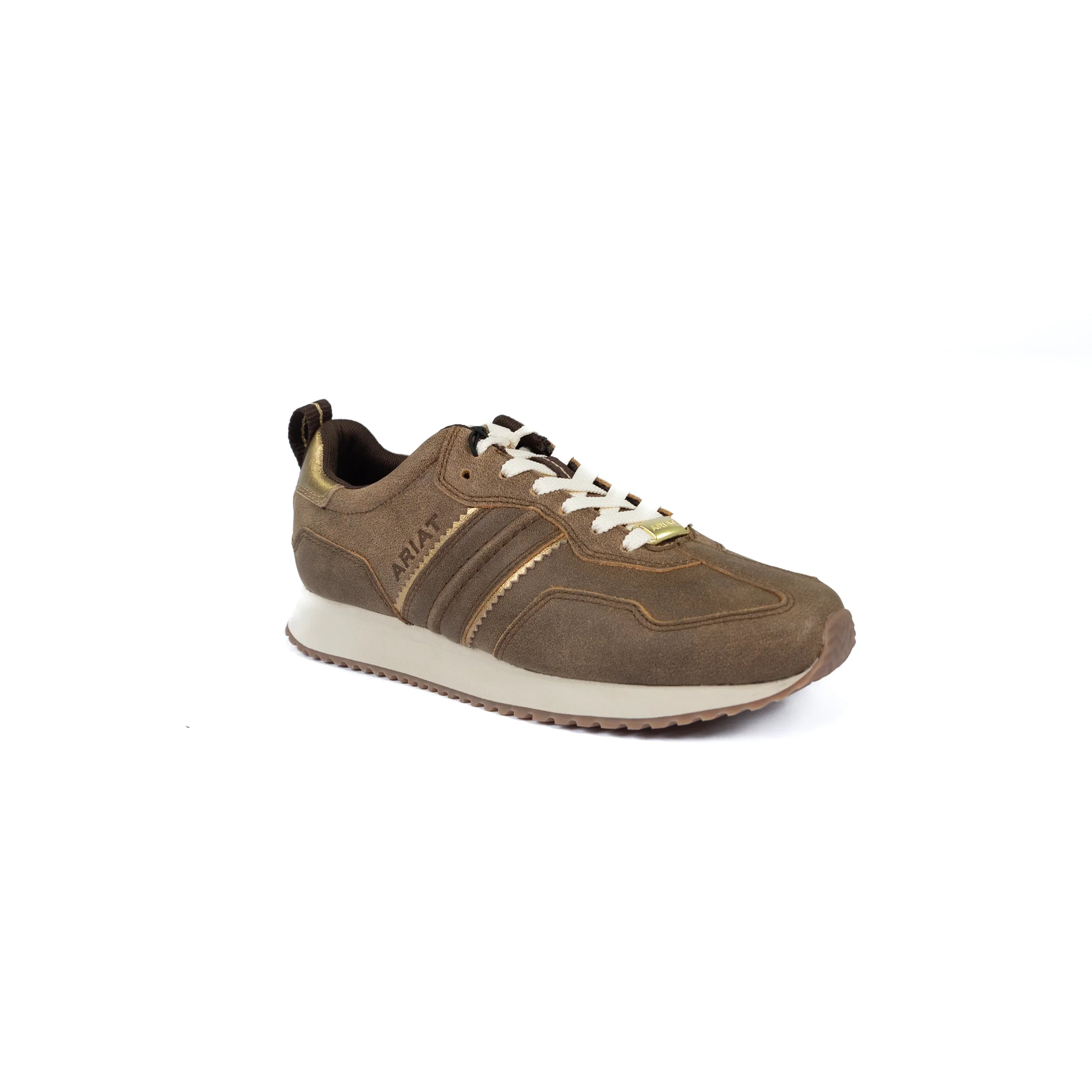 Women's Ariat Brown Bomber Ranch Runner Trainer Shoes 10074337
