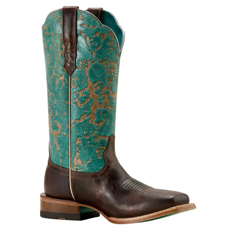 Women's Ariat Frontier Farrah Wide Square Toe Western Boot 10061178