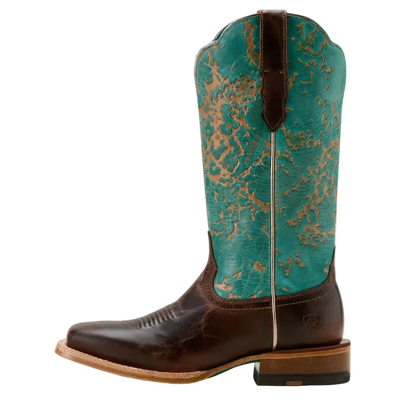 Women's Ariat Frontier Farrah Wide Square Toe Western Boot 10061178