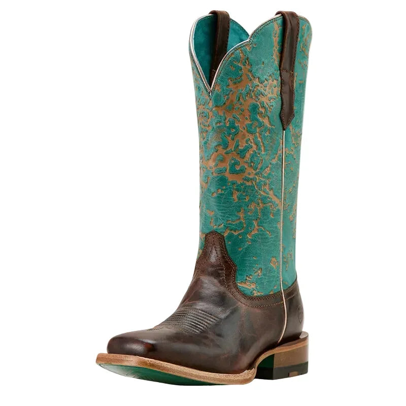 Women's Ariat Frontier Farrah Wide Square Toe Western Boot 10061178