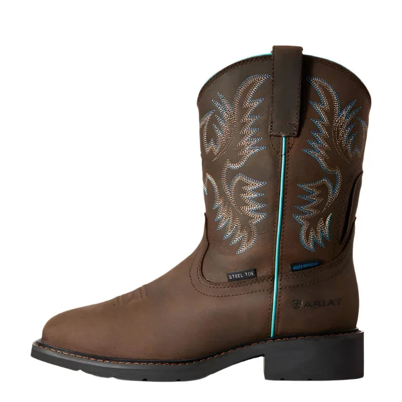 Women's Ariat Krista Waterproof Steel Toe Work Boot 9" 10029516 - Crazy House Western Wear