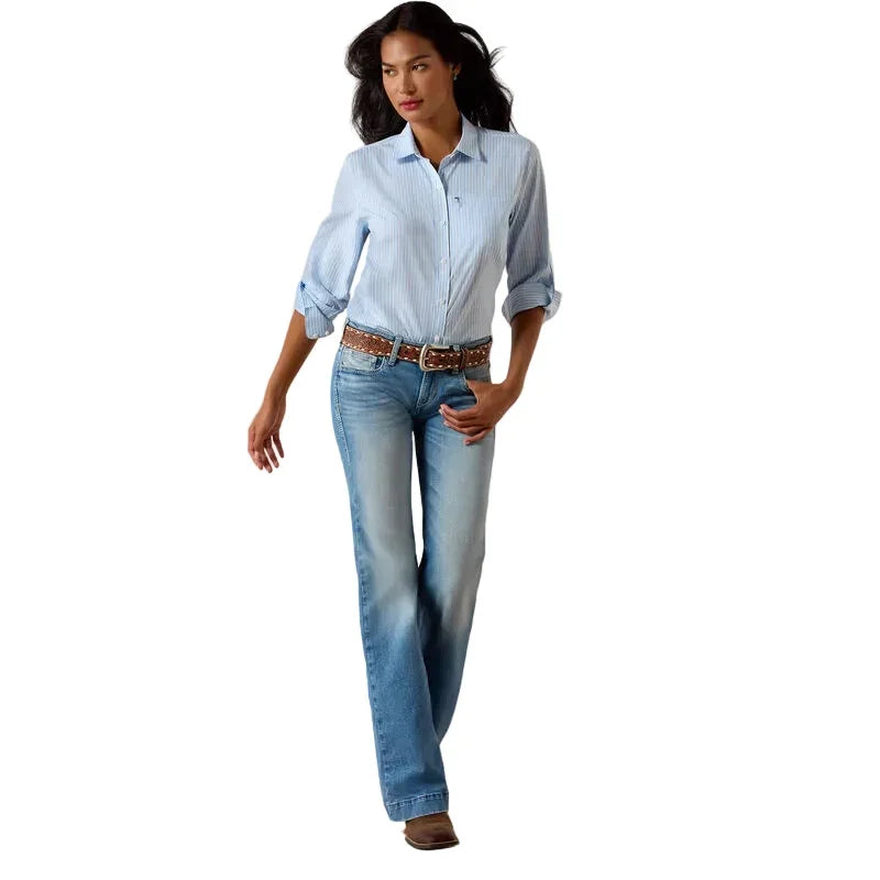 Women's Ariat Nantucket Breeze Railroad Stripe VentTEK Shirt 10071140