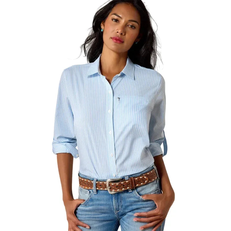 Women's Ariat Nantucket Breeze Railroad Stripe VentTEK Shirt 10071140