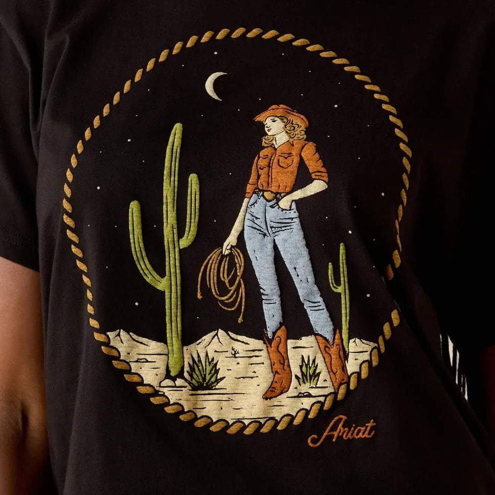 Women's Ariat Night Sky Cowgirl T-shirt 10071666