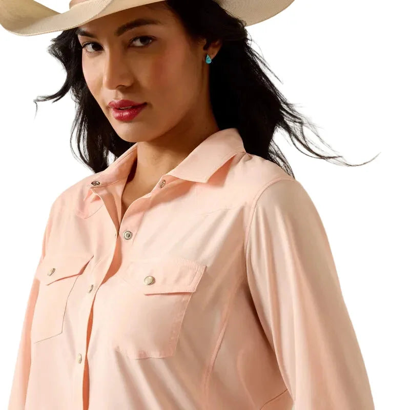 Women's Ariat Peach Western VentTEK Shirt 10075359