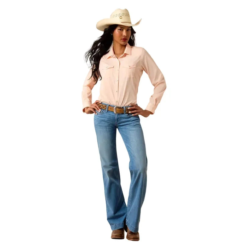 Women's Ariat Peach Western VentTEK Shirt 10075359