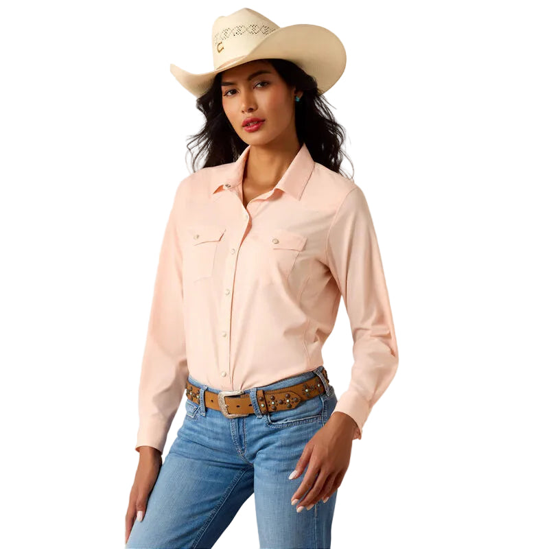 Women's Ariat Peach Western VentTEK Shirt 10075359