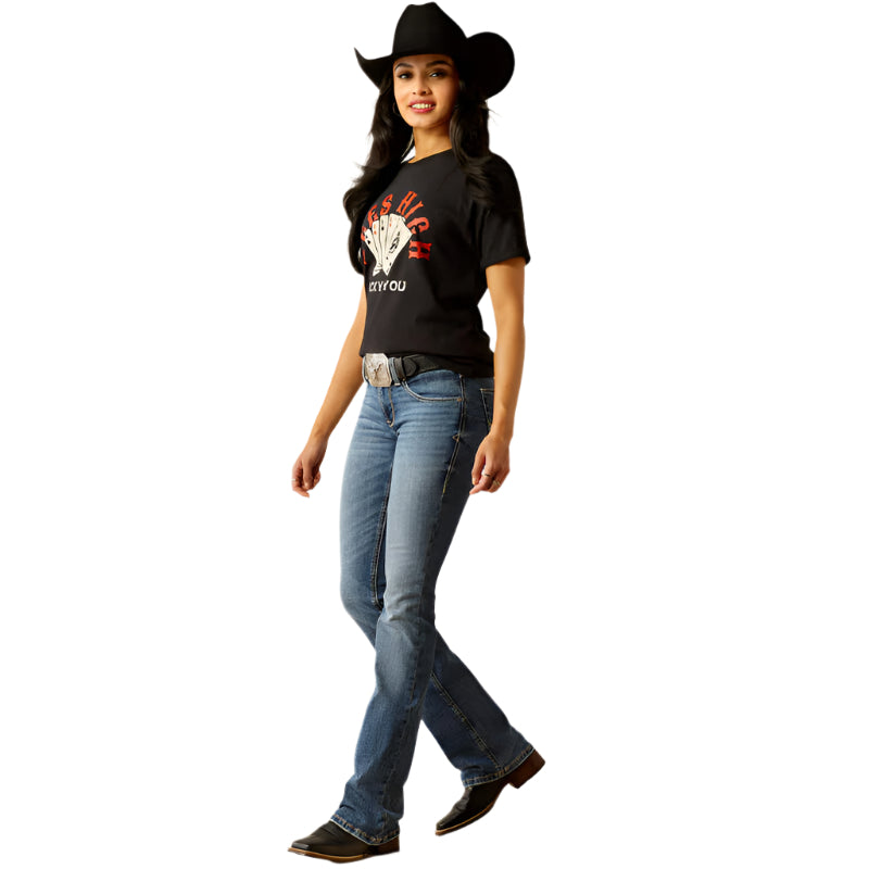 Women's Ariat Perfect Rise Brittany Boot Cut Jeans 10053529 - Crazy House Western Wear